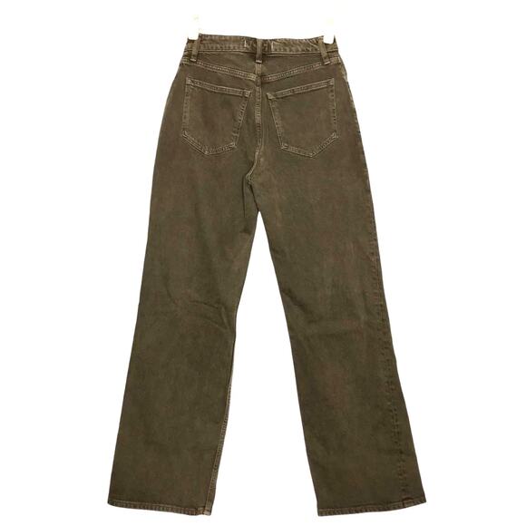 ABERCROMBIE & FITCH 90's Relax Jeans Women 25 Curve Love Brown Straight Cowgirl - Picture 5 of 11